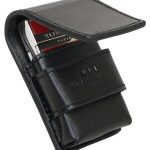 J-14 Black Leather Lighter Case