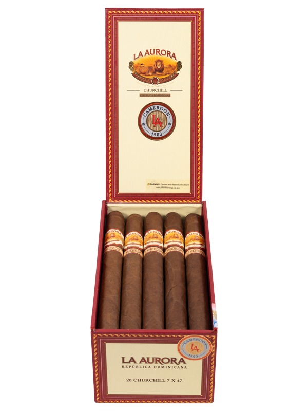 La Aurora Cameroon 1903 Churchill – Fox Cigar