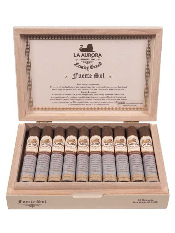 La Aurora Family Creed Fuerte Sol Box Pressed Robusto