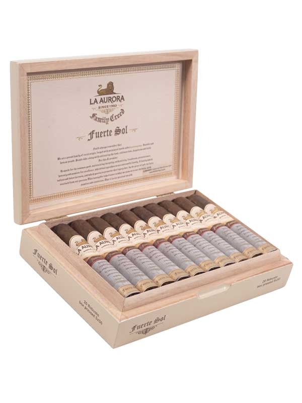 La Aurora Family Creed Fuerte Sol Box Pressed Robusto – Fox Cigar