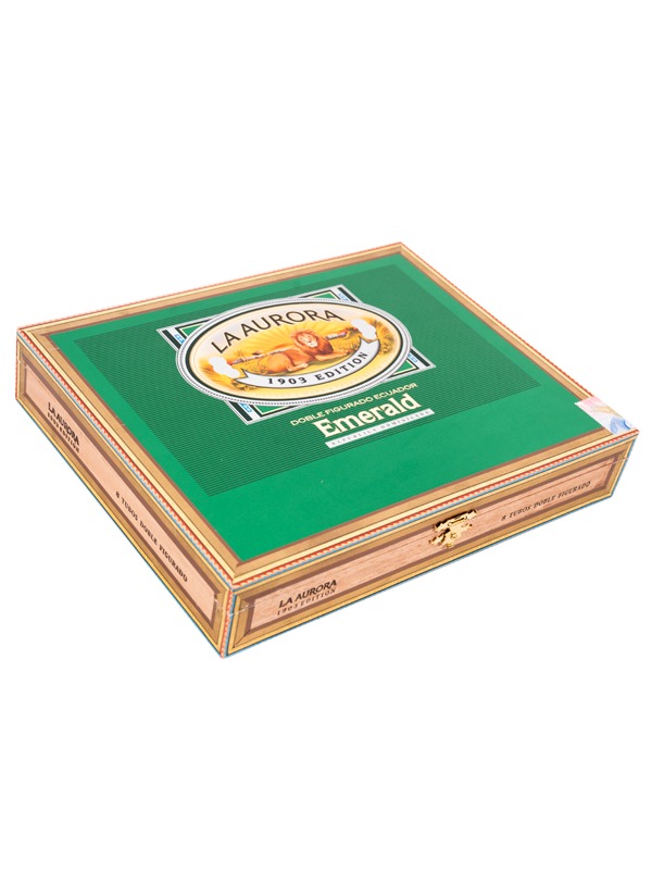 La Aurora Preferido Double Figurado Emerald Tubo