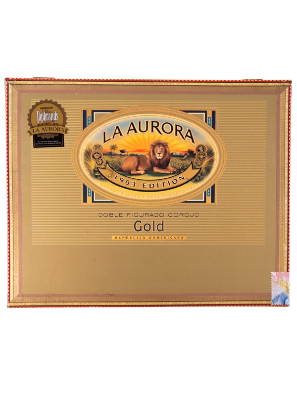 La Aurora Preferido Double Figurado Gold Tubo