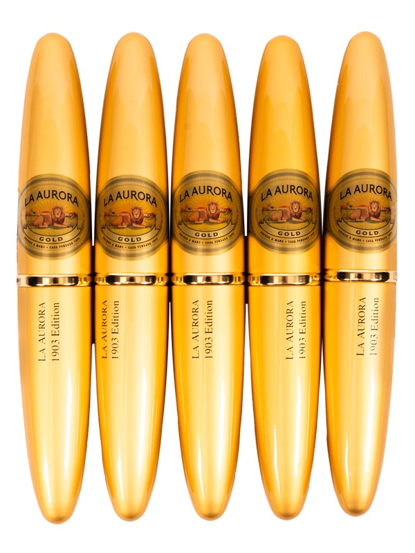 La Aurora Preferido Double Figurado Gold Tubo