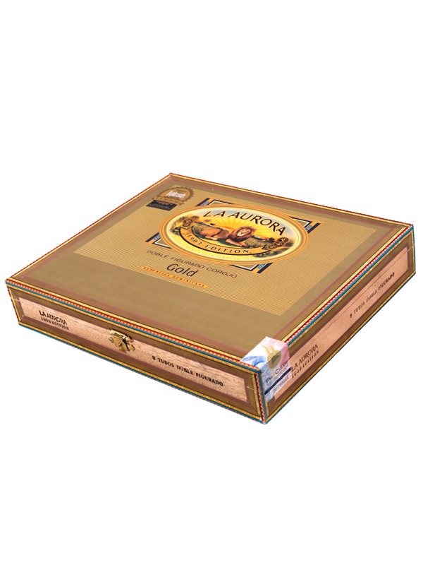La Aurora Preferido Double Figurado Gold Tubo