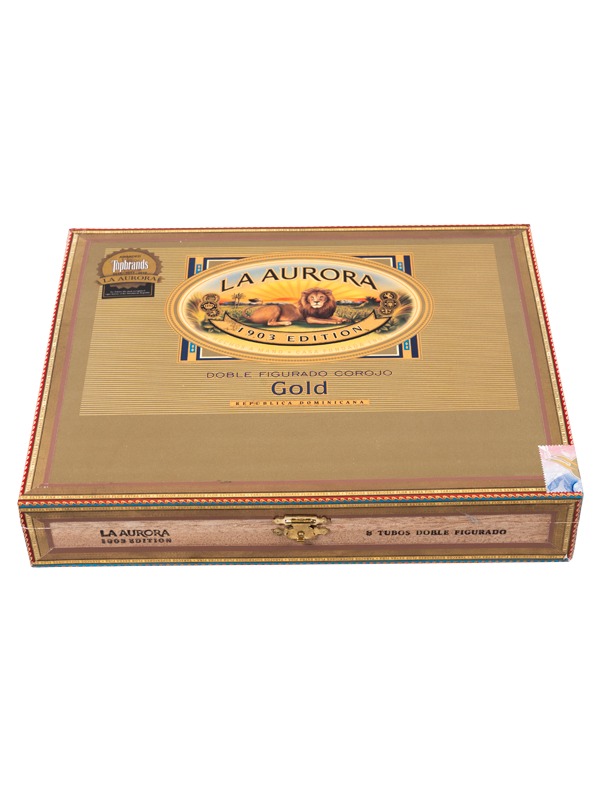La Aurora Preferido Double Figurado Gold Tubo