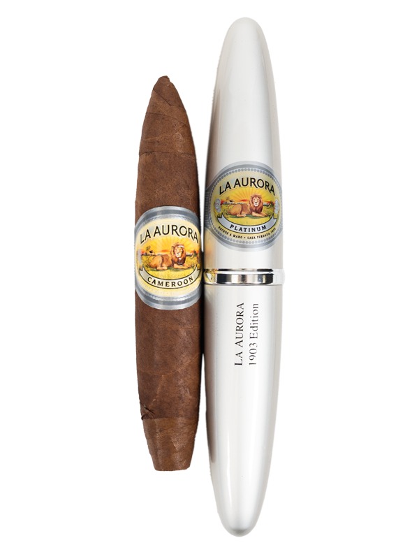 La Aurora Preferido Double Figurado Platinum Tubo