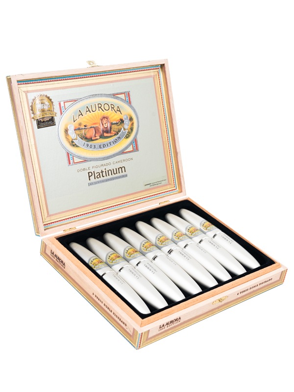 La Aurora Preferido Double Figurado Platinum Tubo