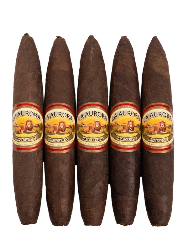 La Aurora Preferido Double Figurado Ruby Tubo