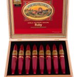 La Aurora Preferido Double Figurado Ruby Tubo
