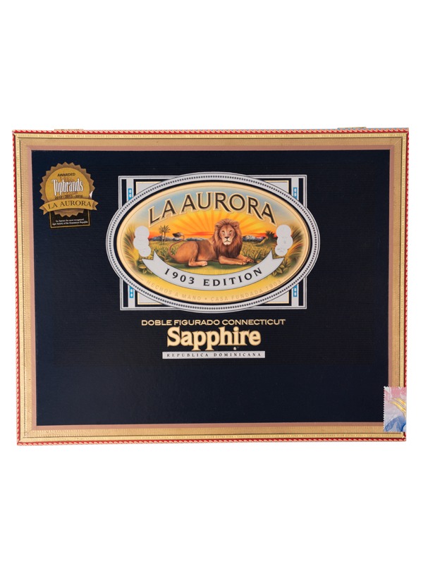 La Aurora Preferido Double Figurado Sapphire Tubo