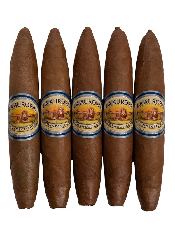 La Aurora Preferido Double Figurado Sapphire Tubo