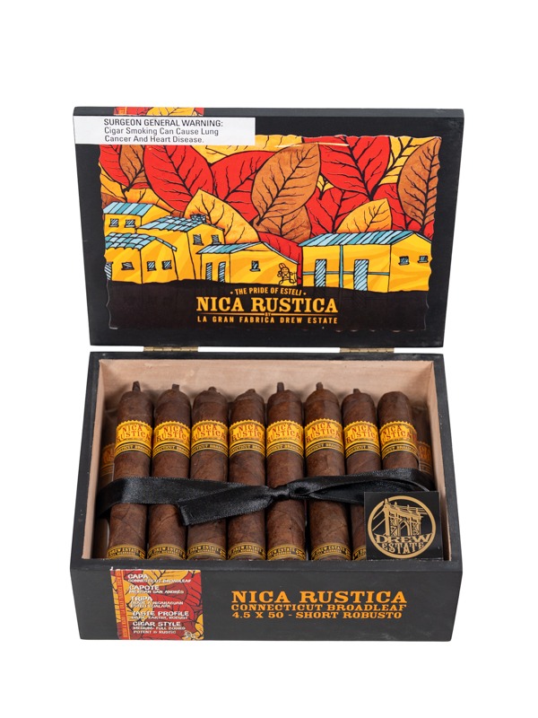 Nica Rustica Connecticut Broadleaf Short Robusto