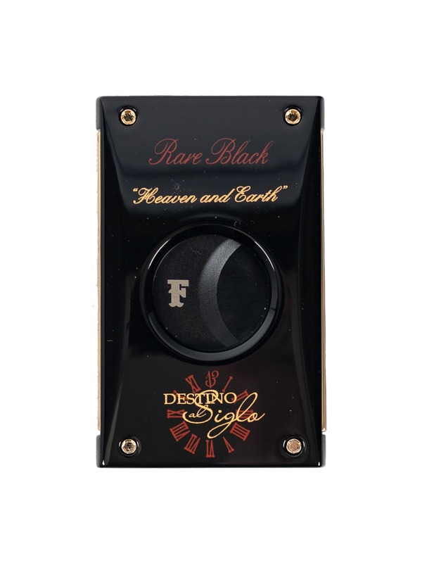 OpusX Rare Black in Black Lacquer and Gold Cutter