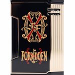 OpusX Rare Black in Black Lacquer and Gold Lighter