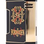OpusX Rare Black in Black Lacquer and Gold Lighter