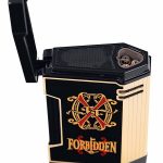 OpusX Rare Black in Black Lacquer and Gold Lighter