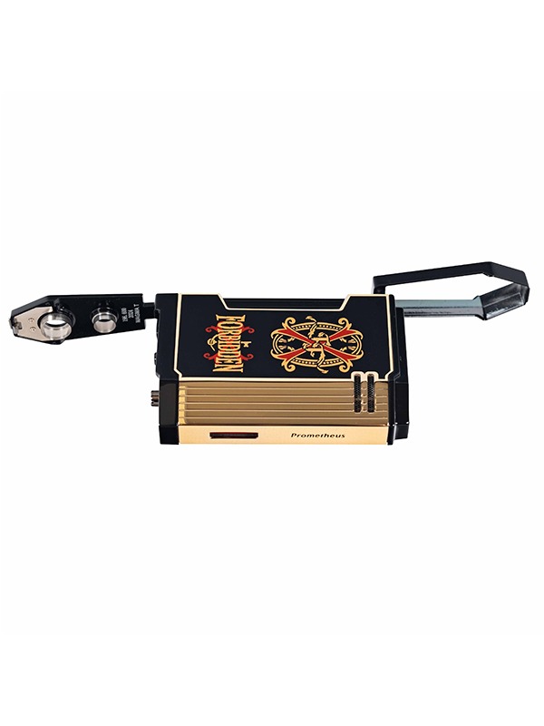 OpusX Rare Black in Black Lacquer and Gold Lighter