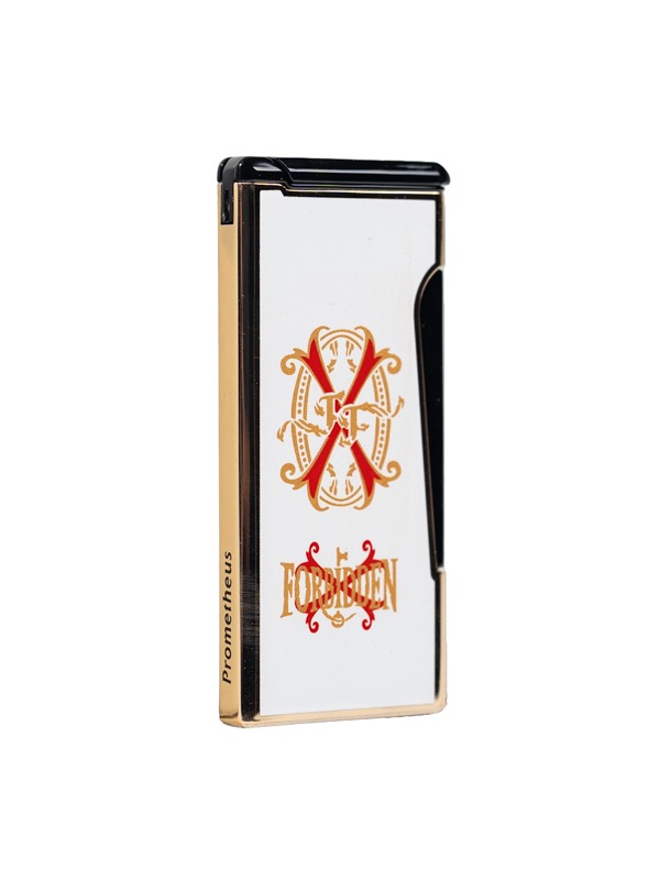 OpusX Rare Black (Retro) Gold on White Lighter