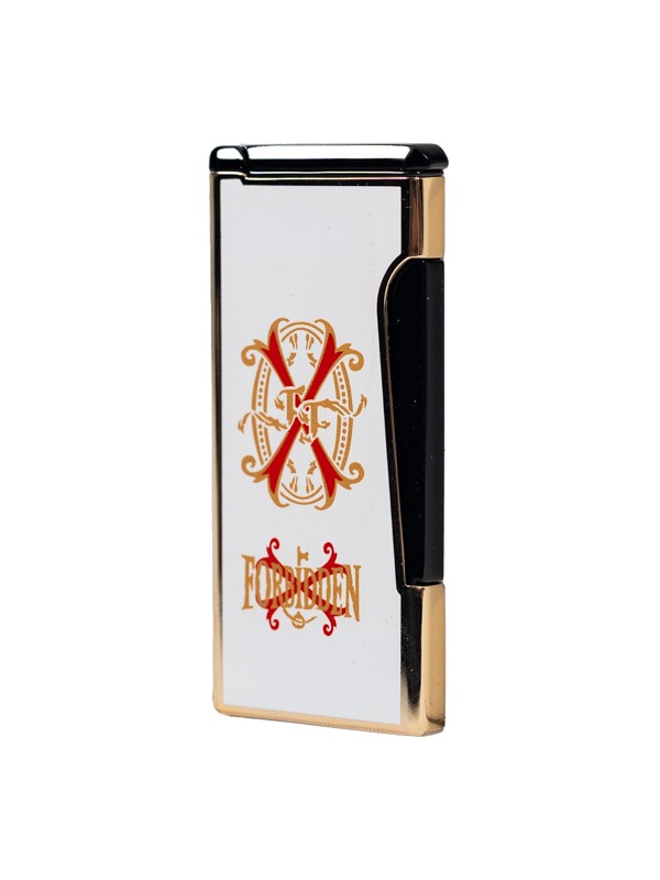 OpusX Rare Black (Retro) Gold on White Lighter