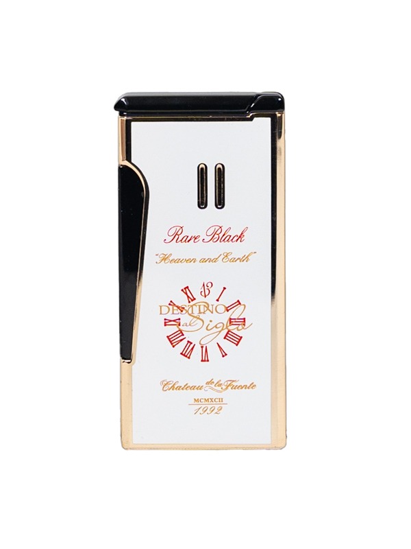OpusX Rare Black (Retro) Gold on White Lighter