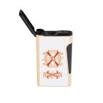 OpusX Rare Black (Retro) Gold on White Lighter