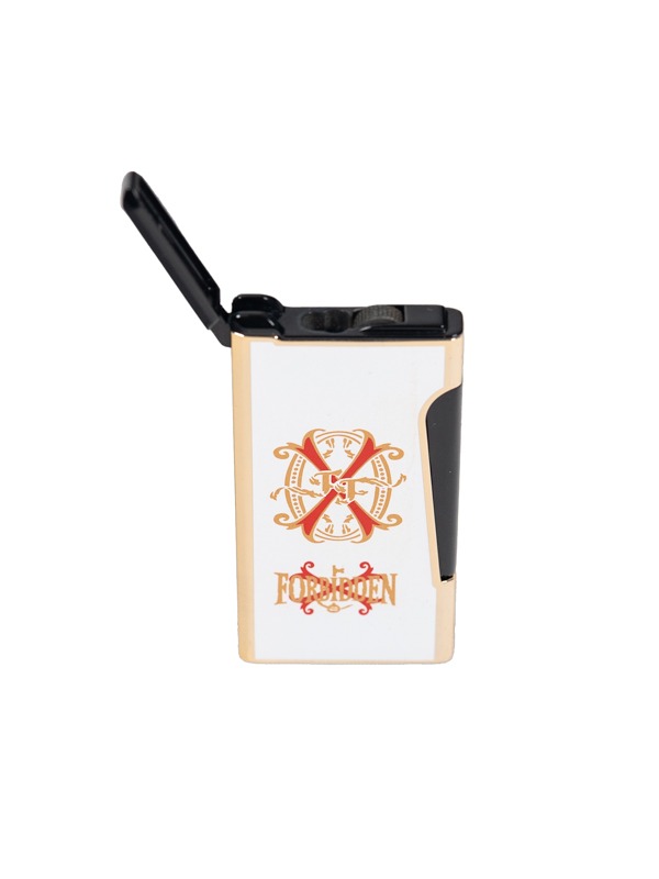 OpusX Rare Black (Retro) Gold on White Lighter