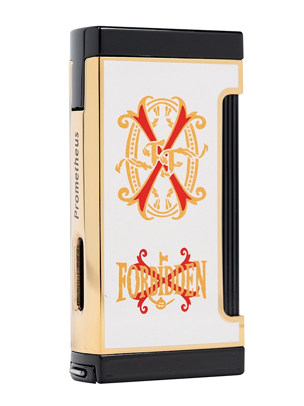 OpusX Rare Black Ultimo X in White and Gold Lighter