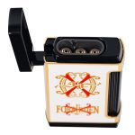 OpusX Rare Black Ultimo X in White and Gold Lighter