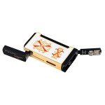 OpusX Rare Black Ultimo X in White and Gold Lighter