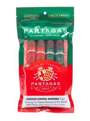 Partagas 4 Count Red and Green Fresh Pack