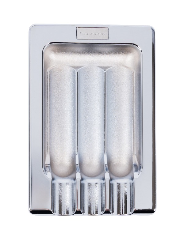 Prometheus 3 Cigar Shiny Chrome Ashtray