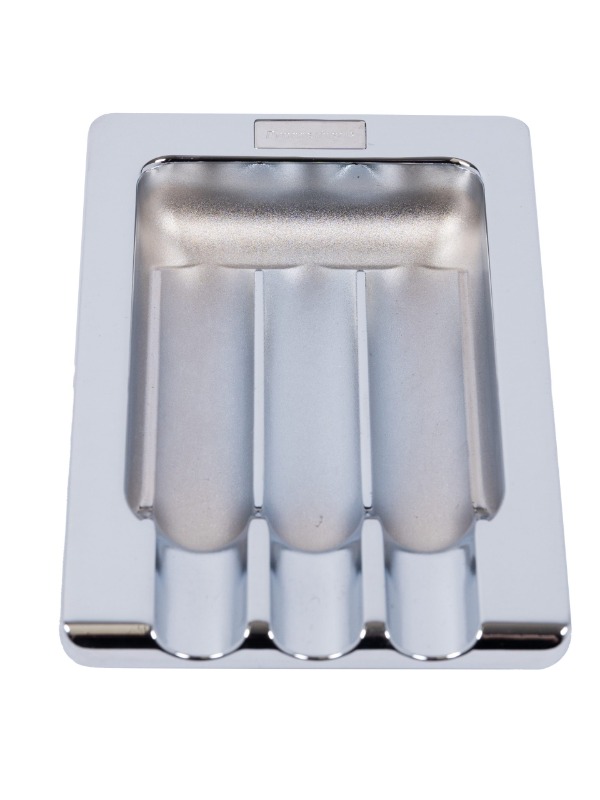 Prometheus 3 Cigar Shiny Chrome Ashtray