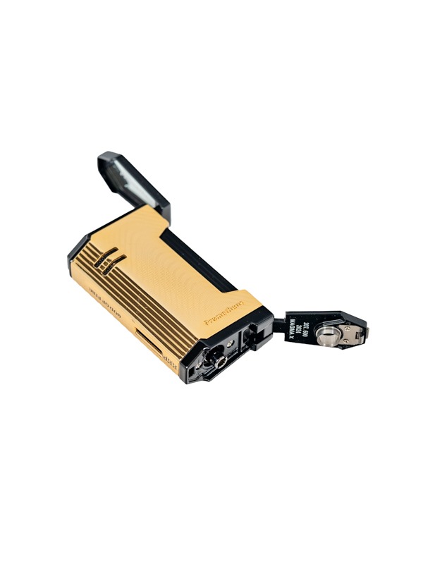 Prometheus God of Fire “Never Back Down” Magma X Lighter Black with Gold (XR3)