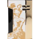 Prometheus God of Fire “Never Back Down” Magma X Lighter White with Gold (XR4)
