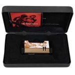 Prometheus God of Fire “Never Back Down” Magma X Lighter White with Gold (XR4)