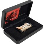Prometheus God of Fire “Never Back Down” Magma X Lighter White with Gold (XR4)