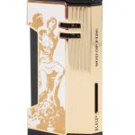 Prometheus God of Fire “Never Back Down” Magma X Lighter White with Gold (XR4)