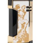 Prometheus God of Fire “Never Back Down” Magma X Lighter White with Gold (XR4)