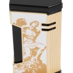 Prometheus God of Fire “Never Back Down” Magma X Lighter White with Gold (XR4)