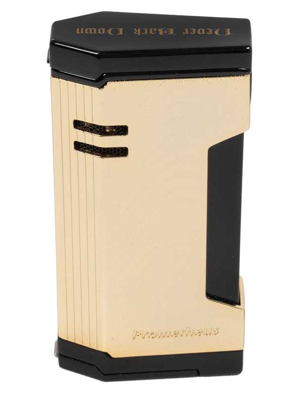 Prometheus God of Fire “Never Back Down” Magma X Lighter White with Gold (XR4)