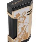 Prometheus God of Fire “Never Back Down” Magma X Lighter White with Gold (XR4)