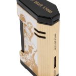 Prometheus God of Fire “Never Back Down” Magma X Lighter White with Gold (XR4)