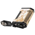Prometheus God of Fire “Never Back Down” Magma X Lighter White with Gold (XR4)