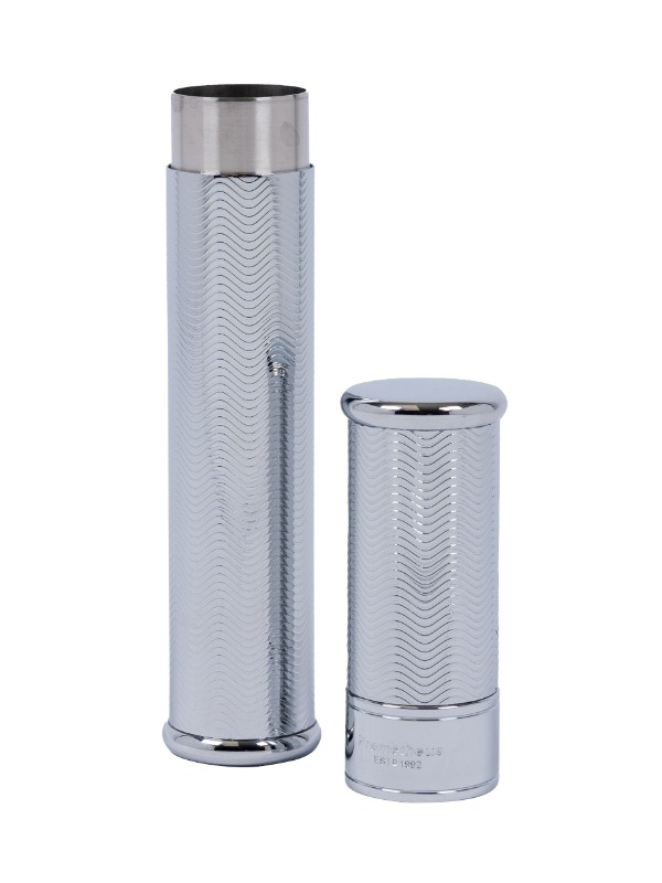Prometheus Single Cigar Tube Chrome Wave