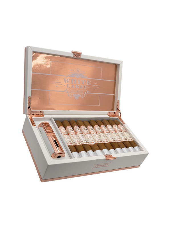 Rocky Patel White Label Robusto Gift Set With Lighter