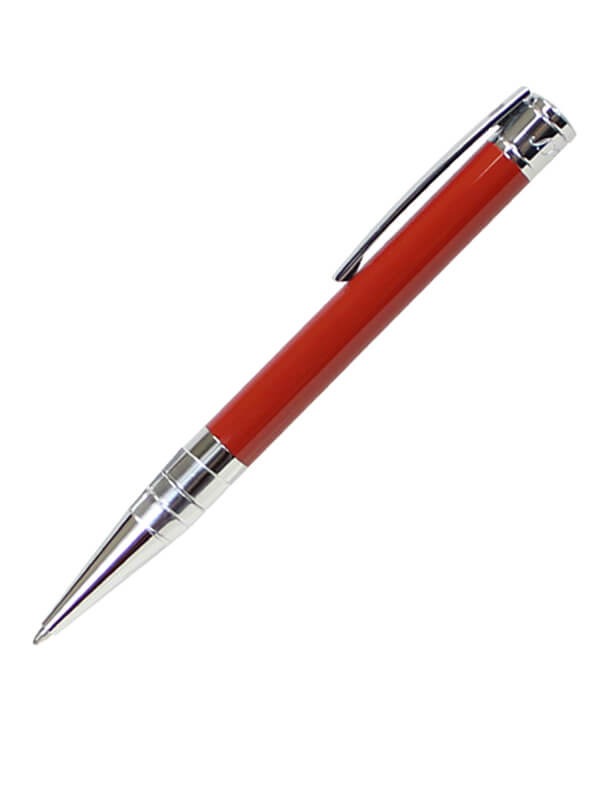 S.T. Dupont BallPoint Pen Red Chrome -265215