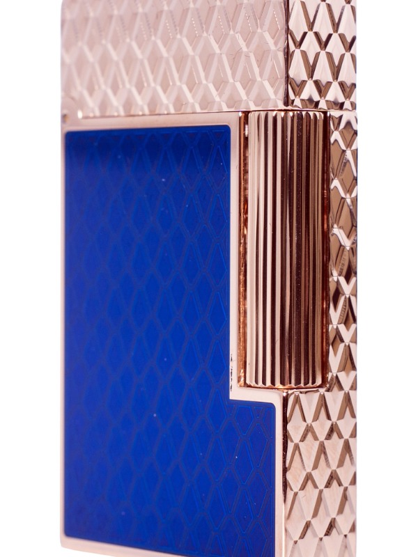 S.T. Dupont Line 2 Lighter Blue and Rose Gold Dragon Scales – C16632