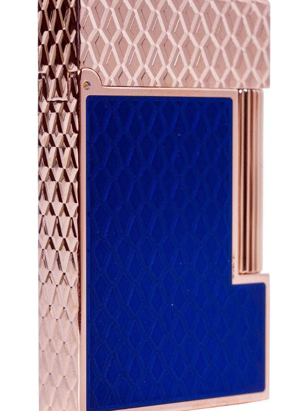S.T. Dupont Line 2 Lighter Blue and Rose Gold Dragon Scales – C16632