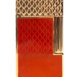S.T. Dupont Line 2 Lighter Burgundy and Gold Dragon Scales – C16626