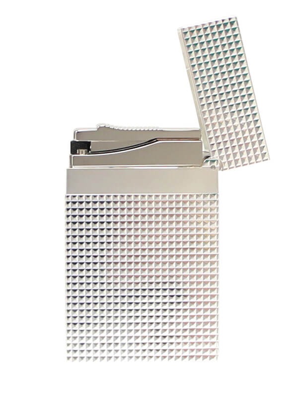 S.T. Dupont Line 2 Lighter Diamond Head Silver – 016184